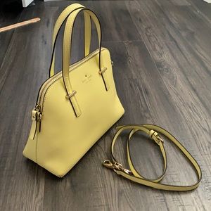 Bright yellow Kate spade purse